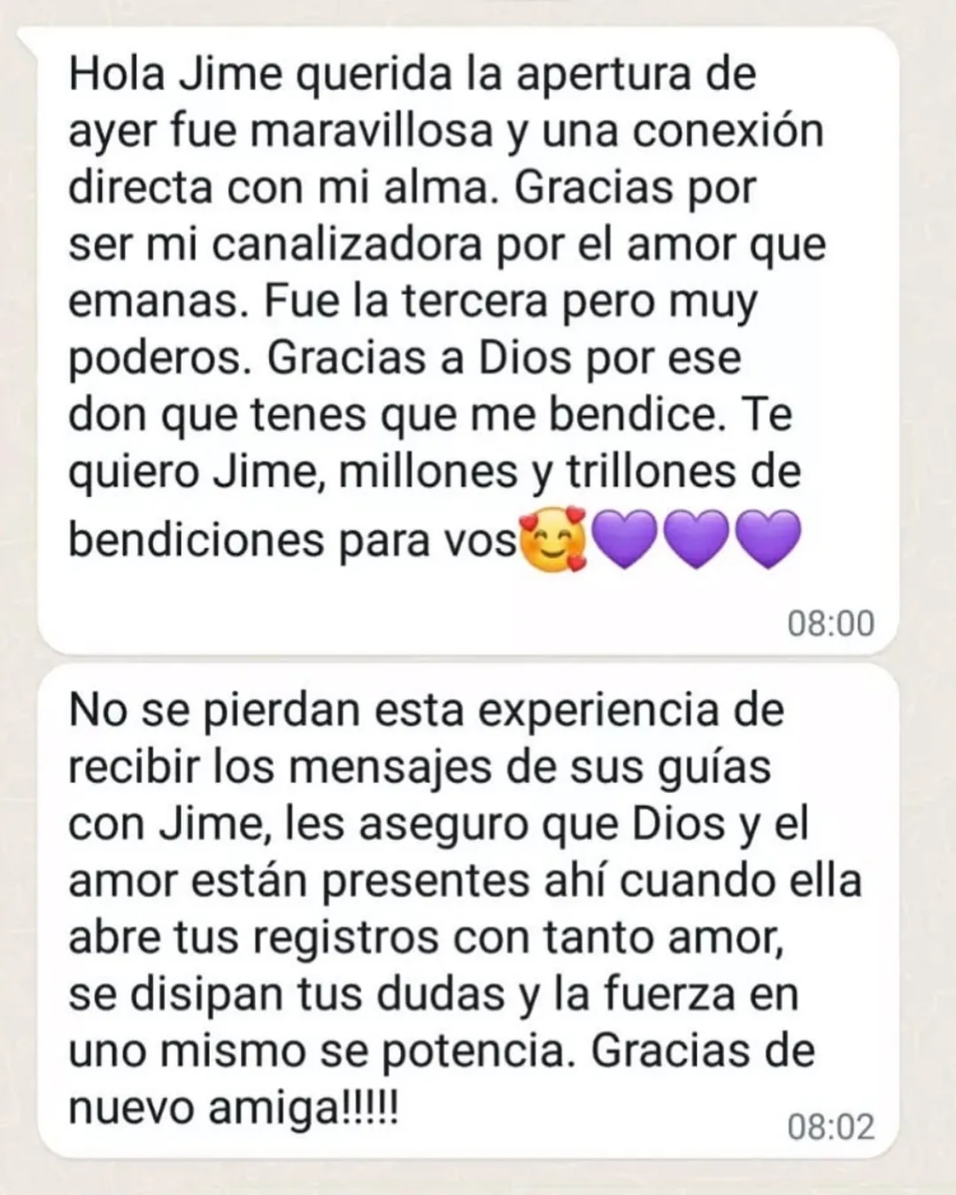 Testimonio Sesión Personalizada